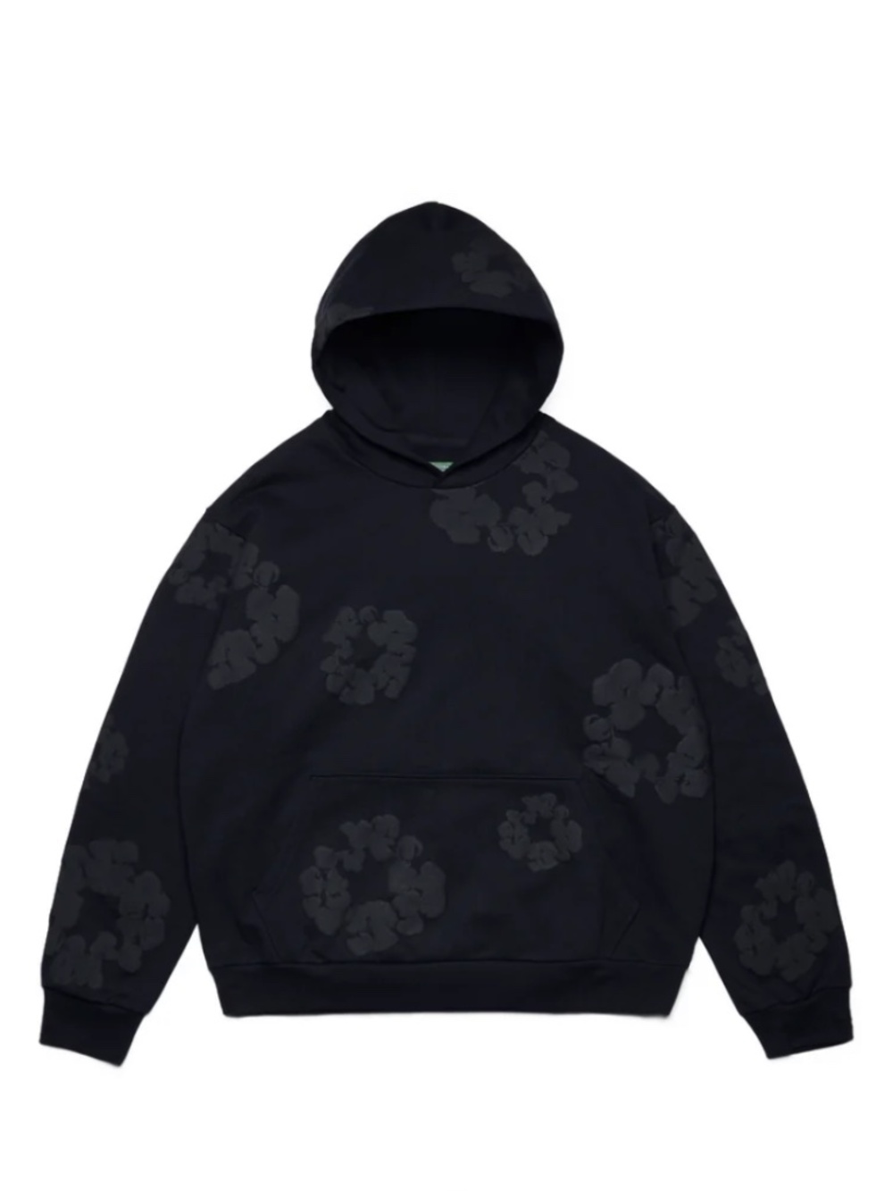 Denim Tears Mono Cotton Wreath Hoodie Black Monochrome (Size Medium) SS24